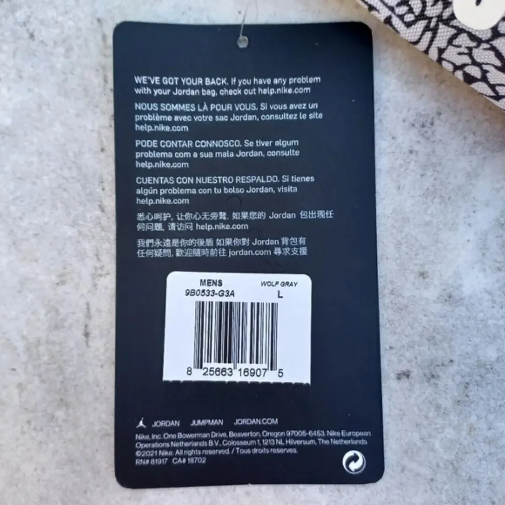 Nike Air Jordan Fanny Pack Hip Waist Belt Crossbody Bag Elephant Print 9B0533 G3 - Picture 9 of 15